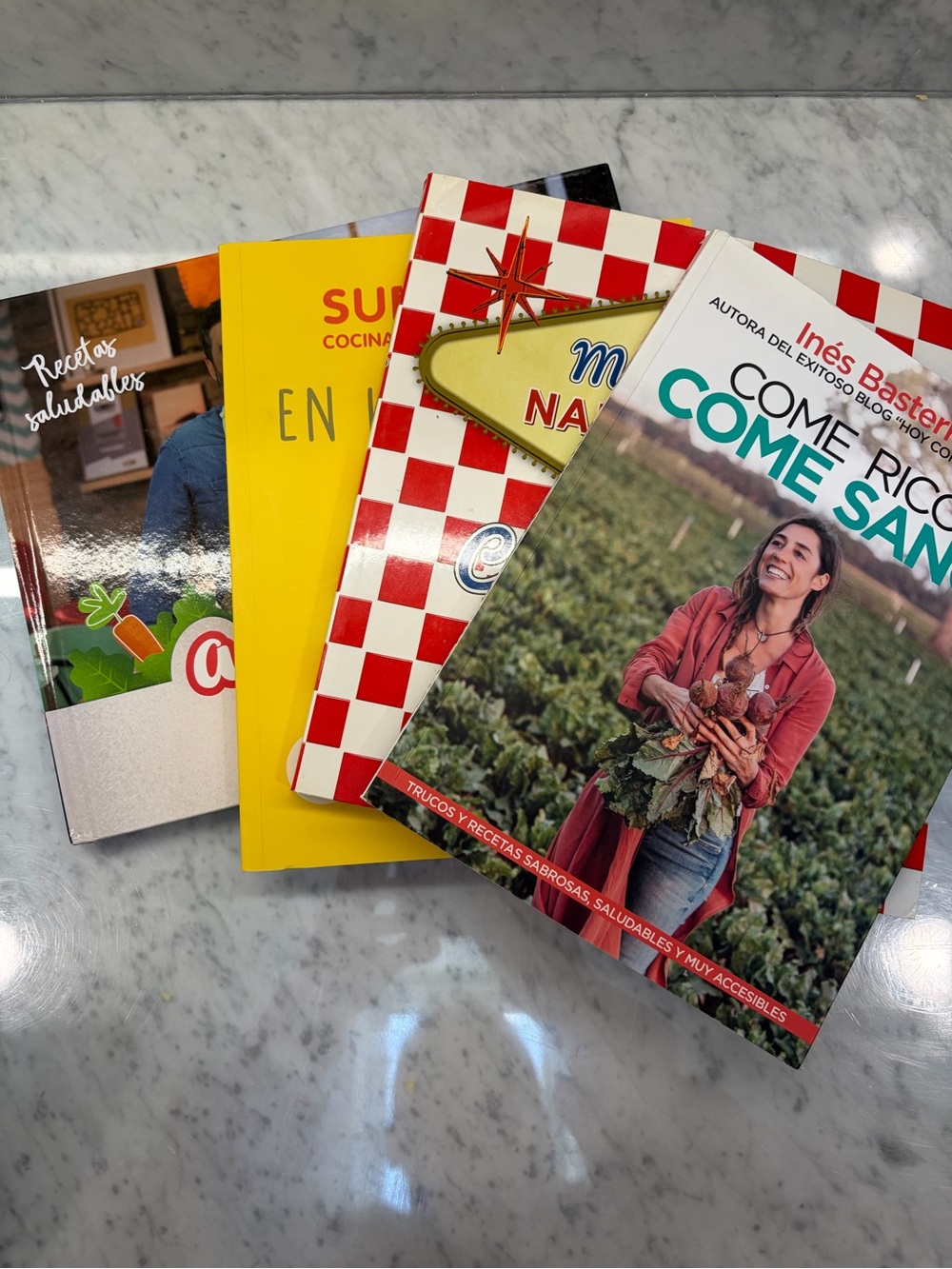 Bundle of 4 Spanish Cookbooks | Cocina Española Recetas Saludables En Español